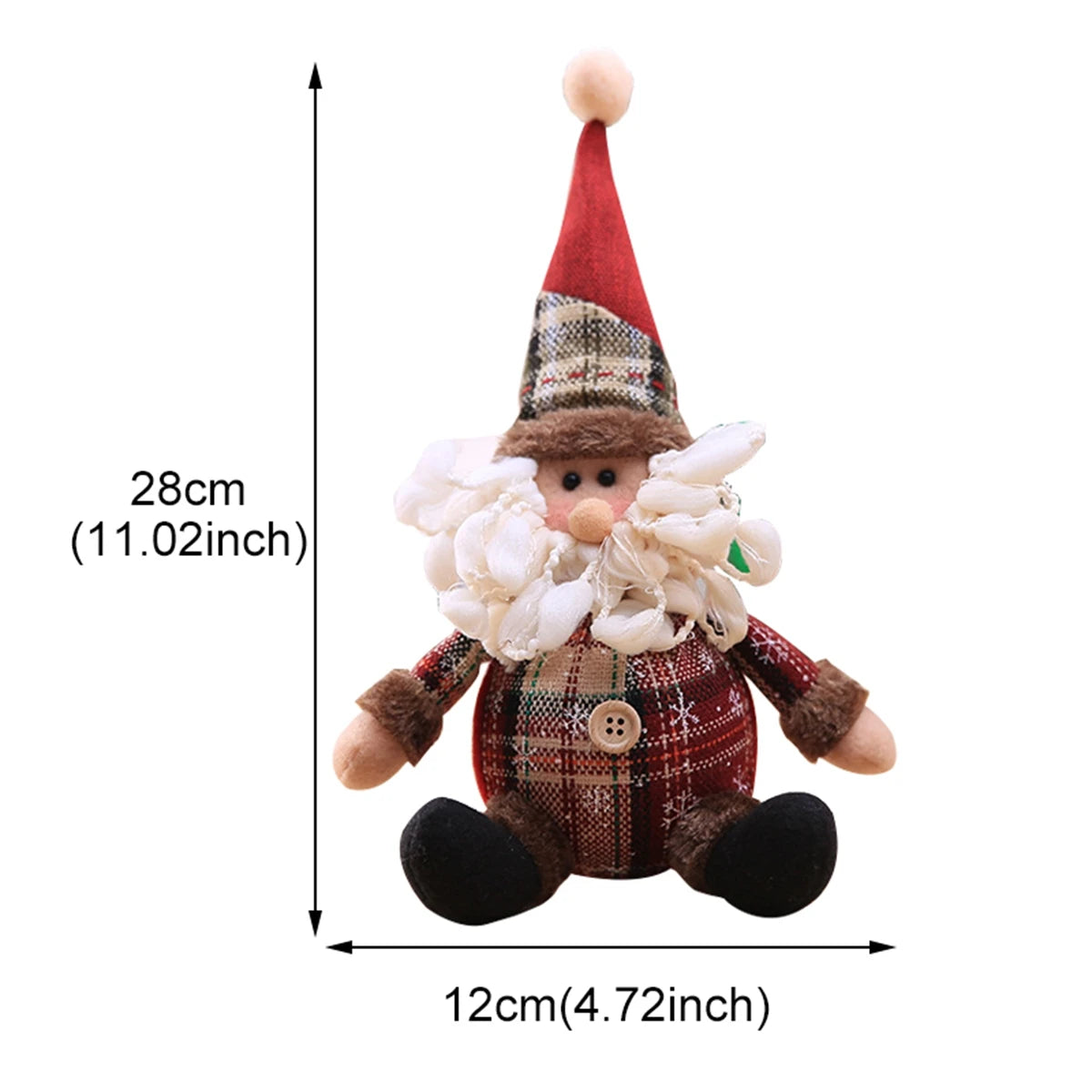 Santa Claus Doll Chirstmas Decorations Home 2024 Gifts Happy New Year 2025