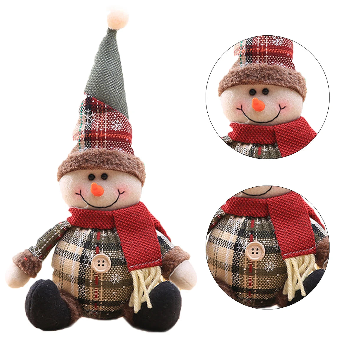 Santa Claus Doll Chirstmas Decorations Home 2024 Gifts Happy New Year 2025