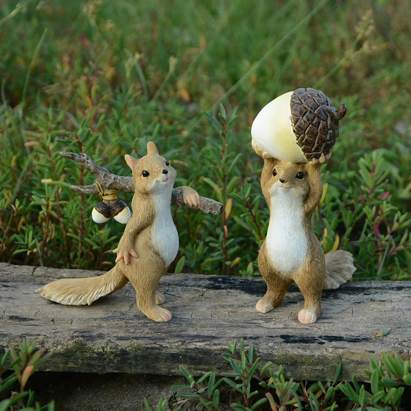 Miniature Fairy Garden Squirrel Figurine