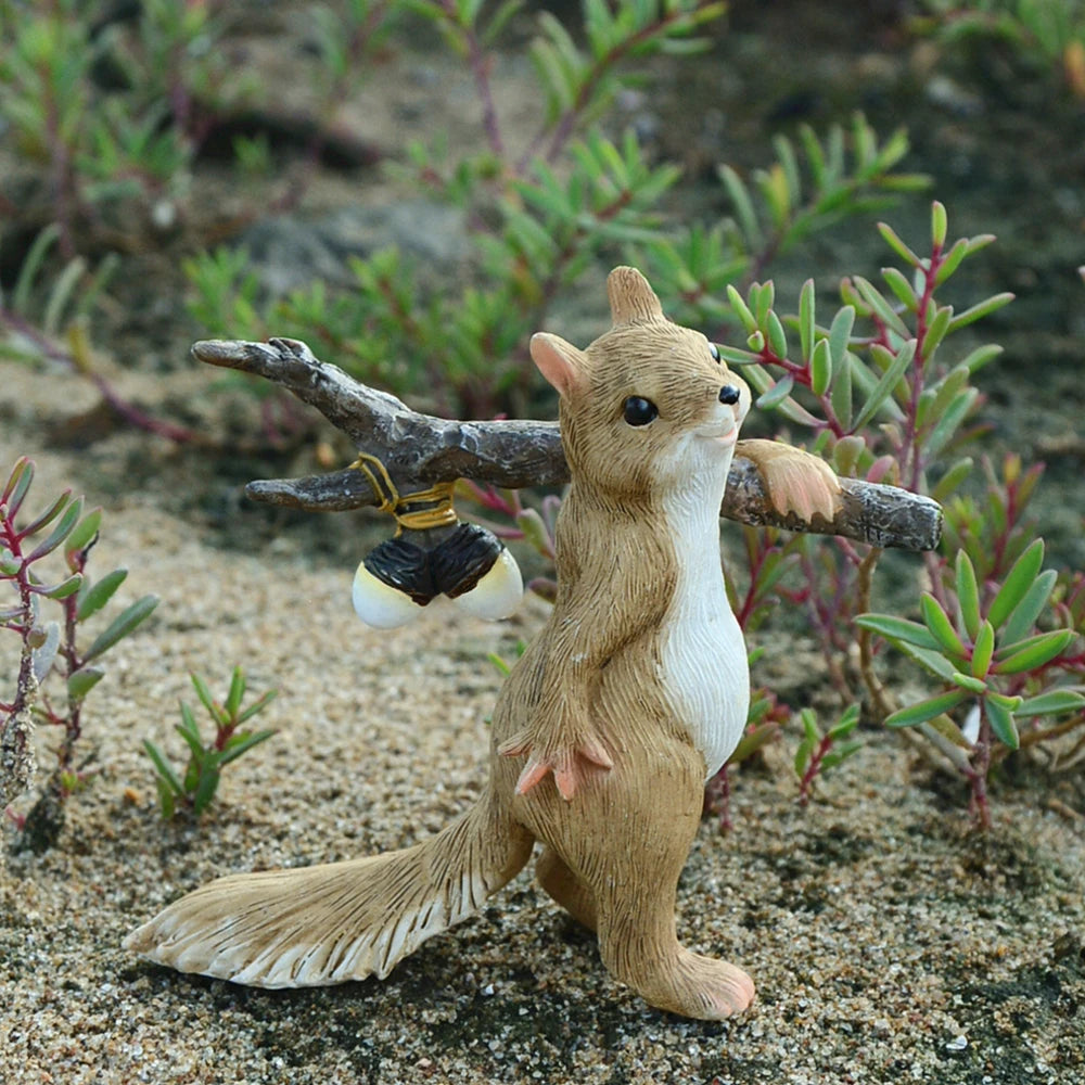 Miniature Fairy Garden Squirrel Figurine