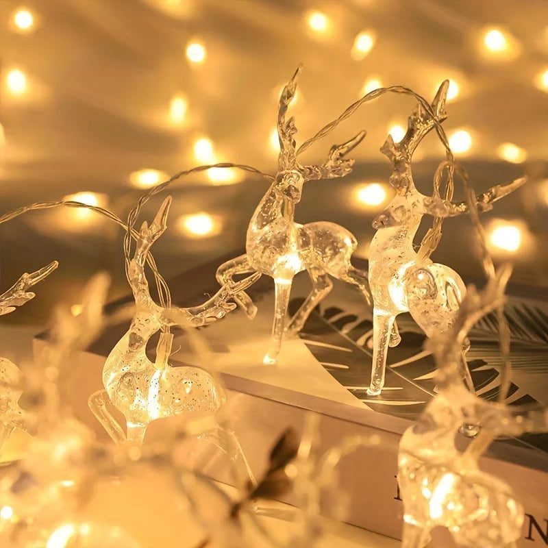 USB Reindeer Christmas Fairy Lights