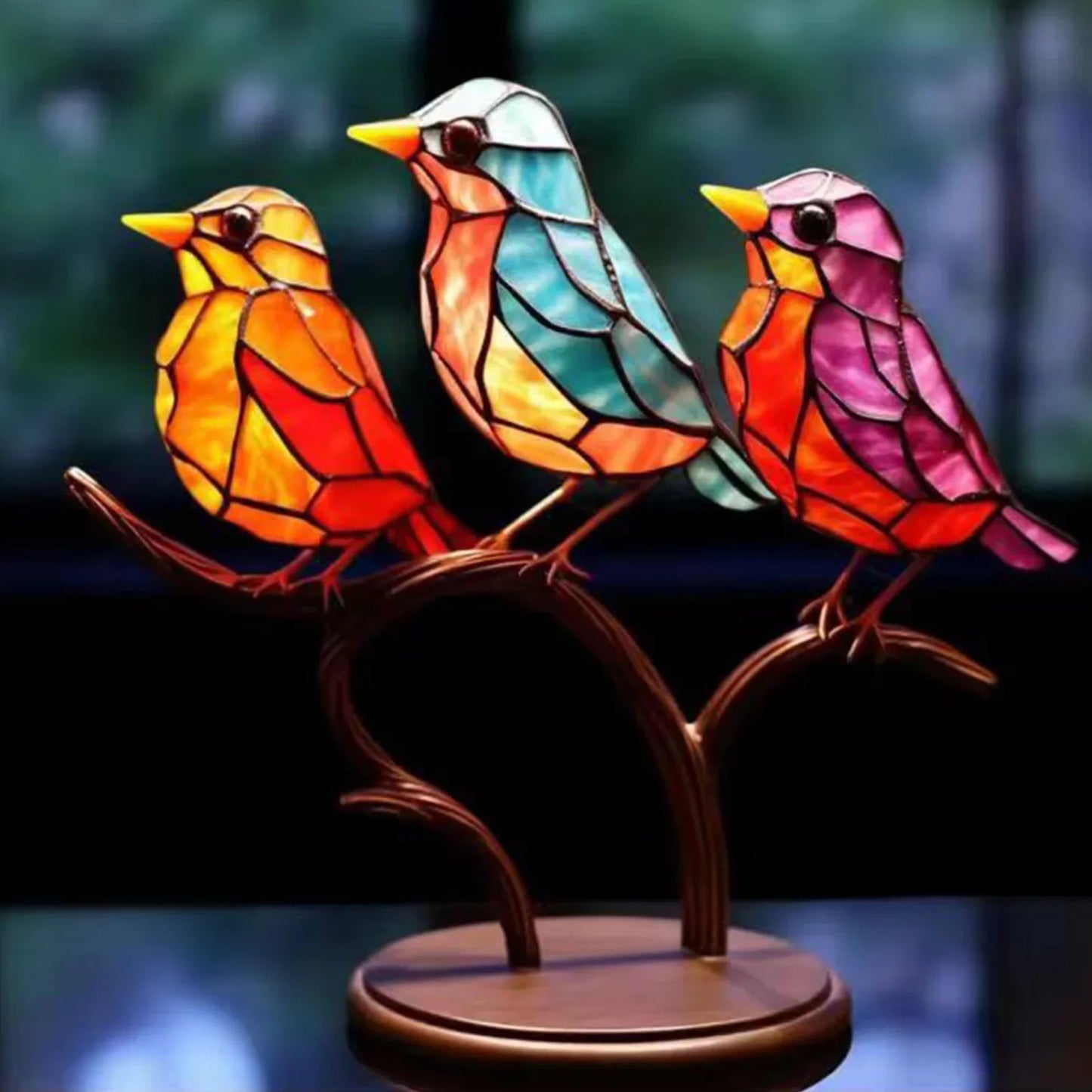 Colorful Birds Figurine Decor