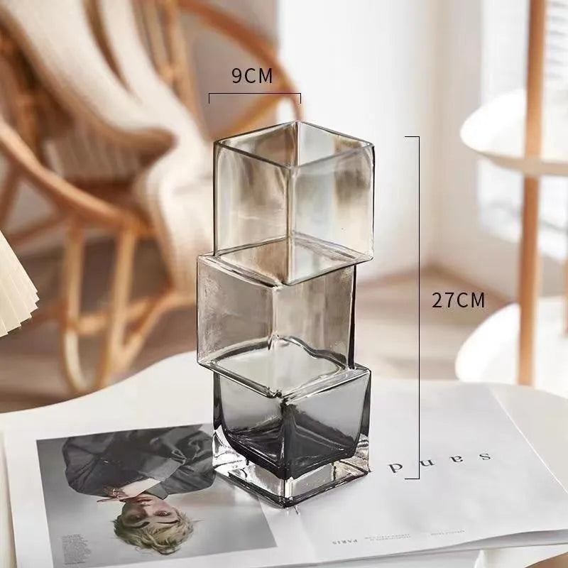 Creative Misaligned Glass Vase