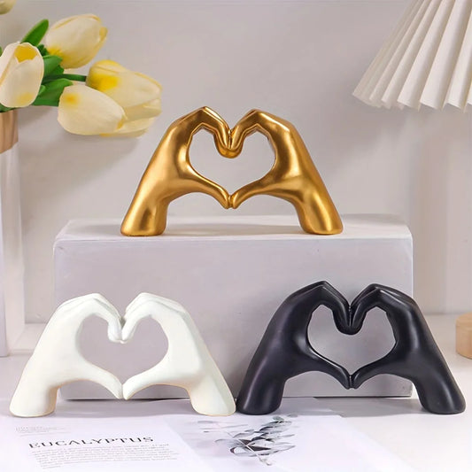 Nordic Resin Love Gesture Statue