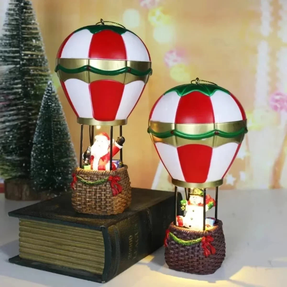 LED Christmas Resin House Ornaments