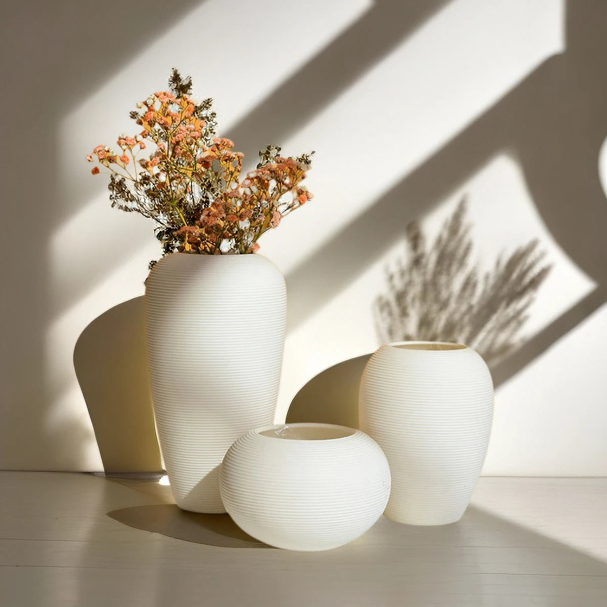 Nordic Gradient Ceramic Flower Vase