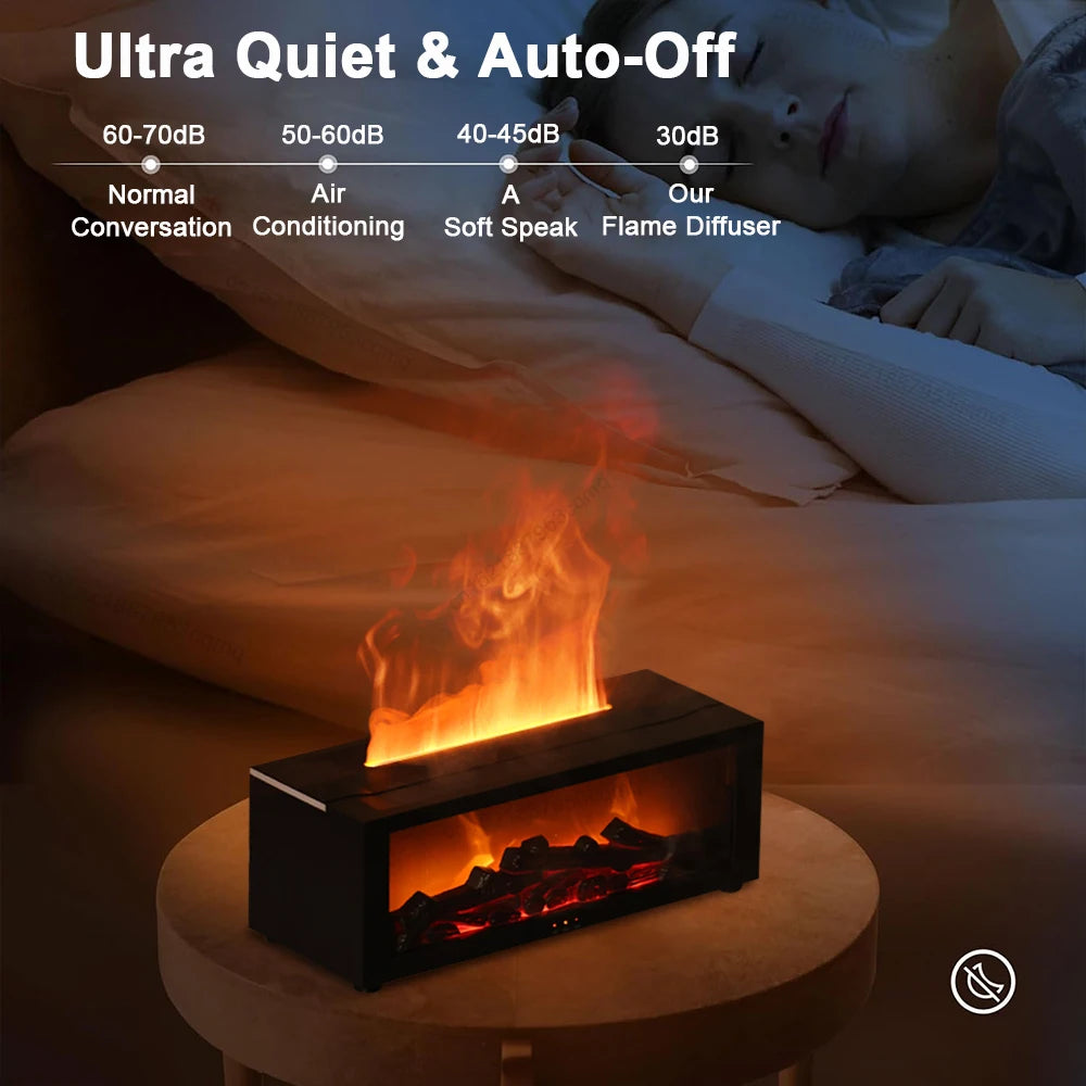 Flame Aroma Diffuser with LED Light