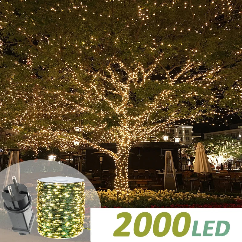 200m Outdoor Waterproof LED String Lights