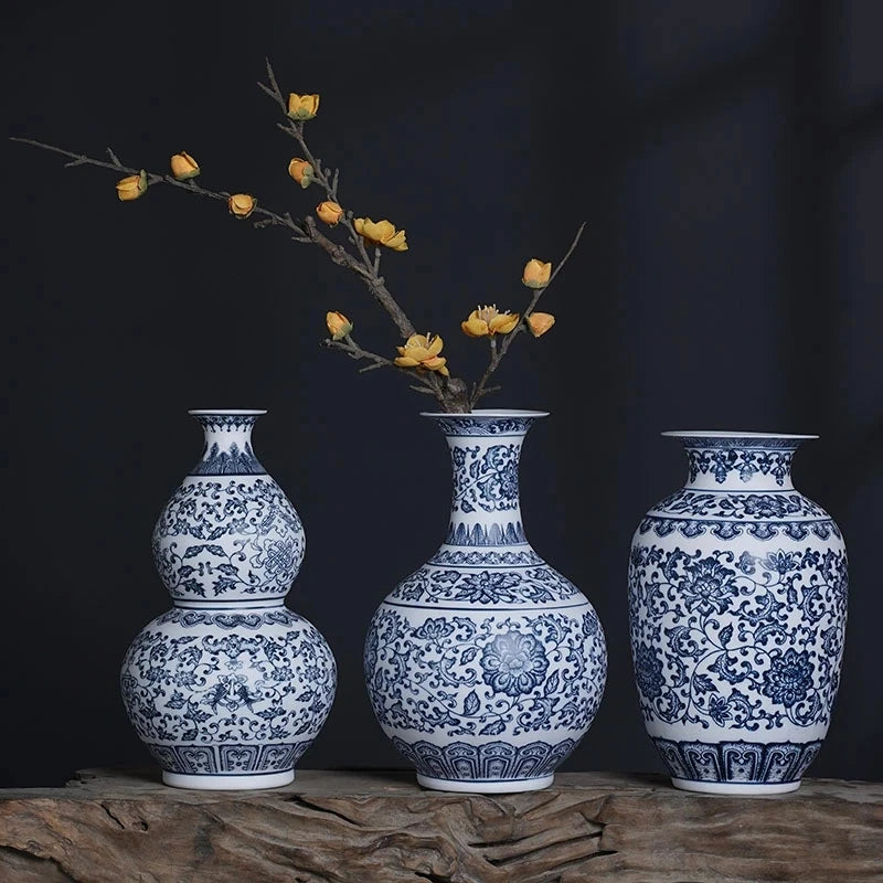 Blue and White Porcelain Jingdezhen Vase