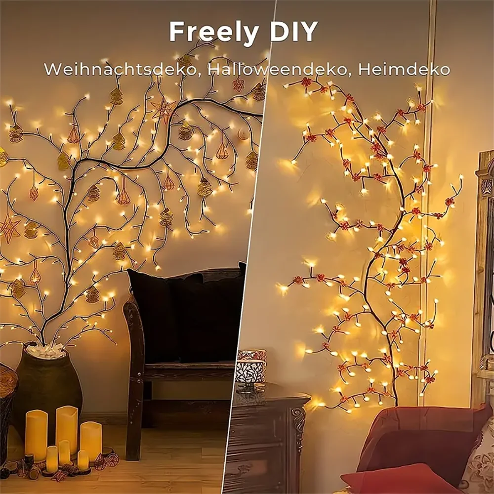 96LED Willow Vine Tree Branch Lamp