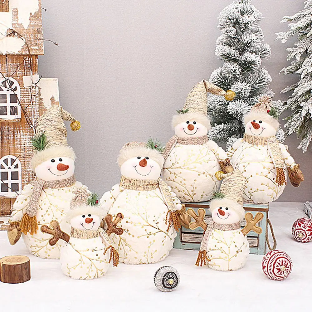 Plush Snowman Christmas Decoration