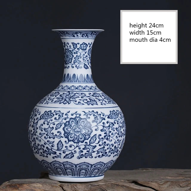 Blue and White Porcelain Jingdezhen Vase