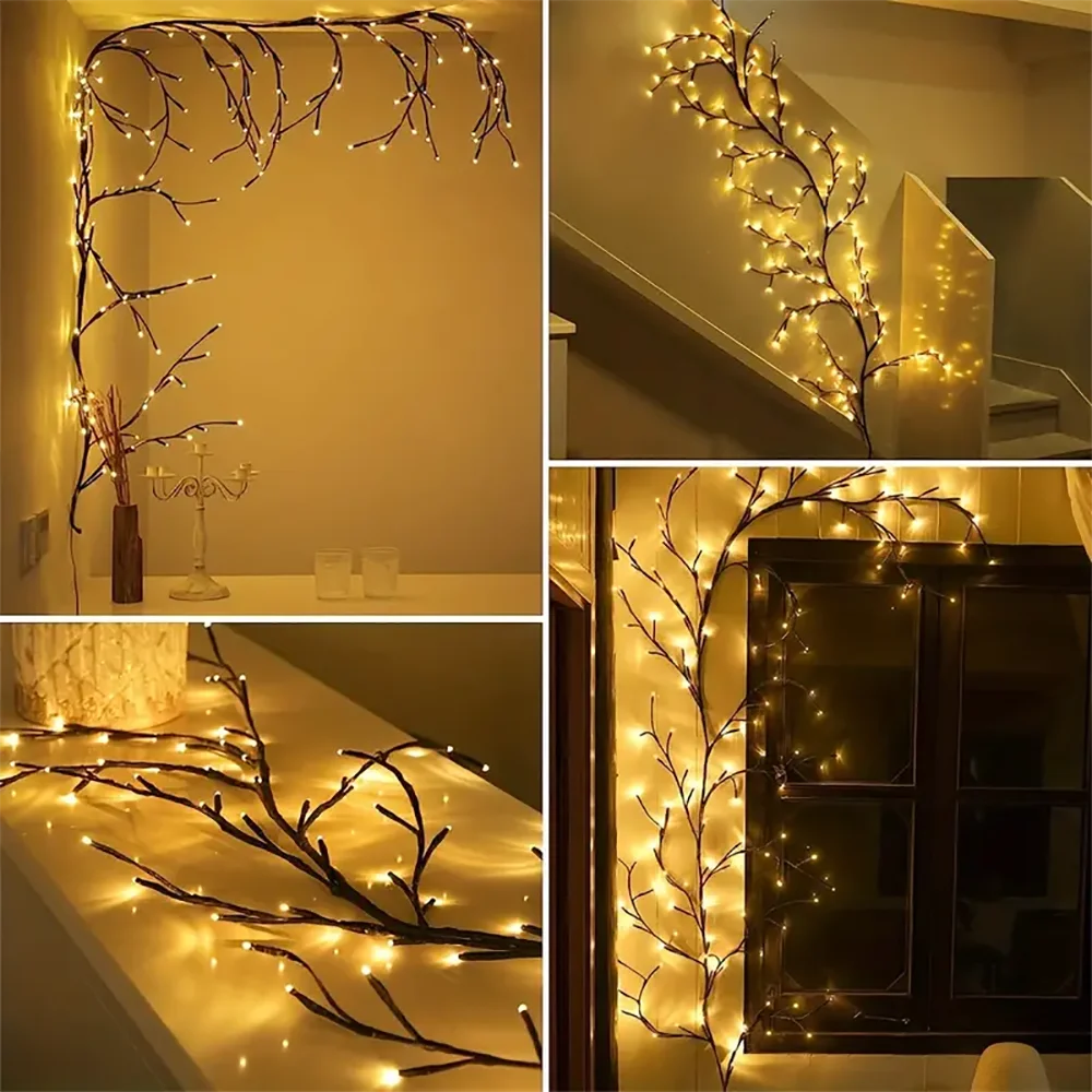 96LED Willow Vine Tree Branch Lamp