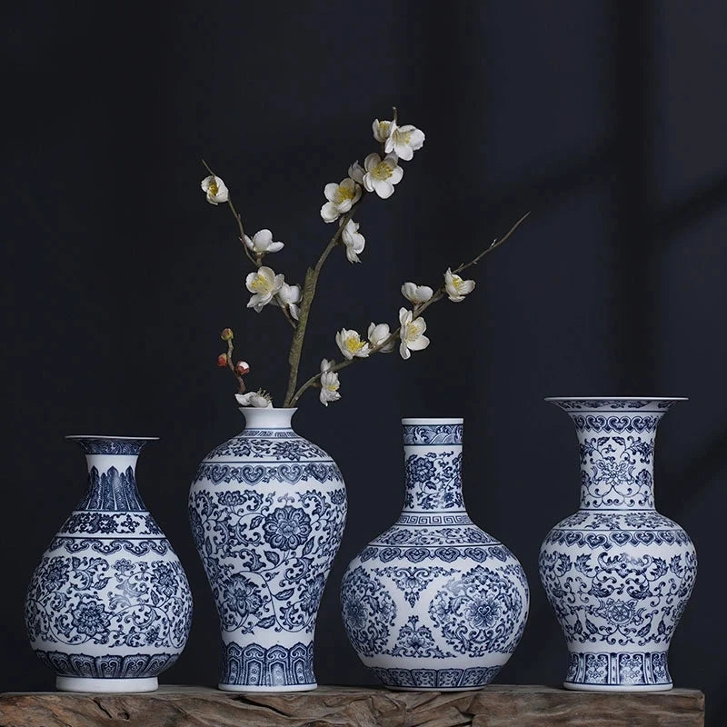 Blue and White Porcelain Jingdezhen Vase