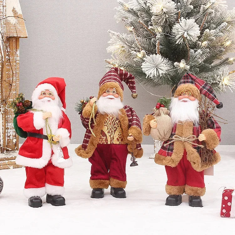 30cm Standing Santa Claus Ornament