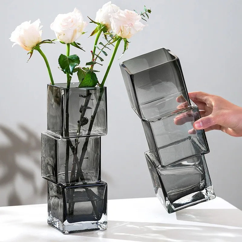 Creative Misaligned Glass Vase