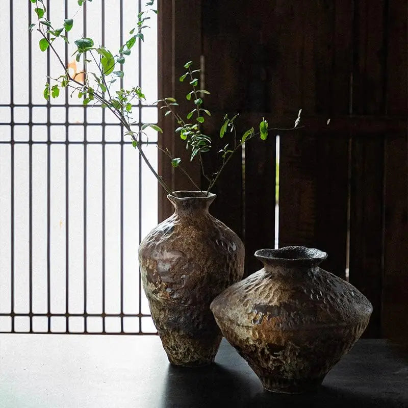 Handmade Rustic Ceramic Glaze Vase