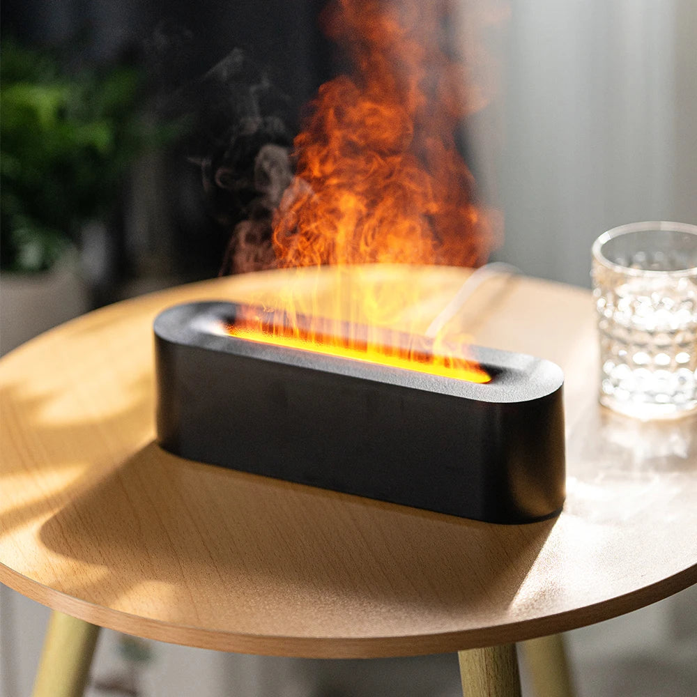 RGB Flame Aroma Diffuser Humidifier