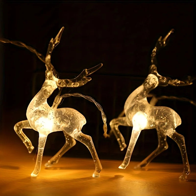 USB Reindeer Christmas Fairy Lights