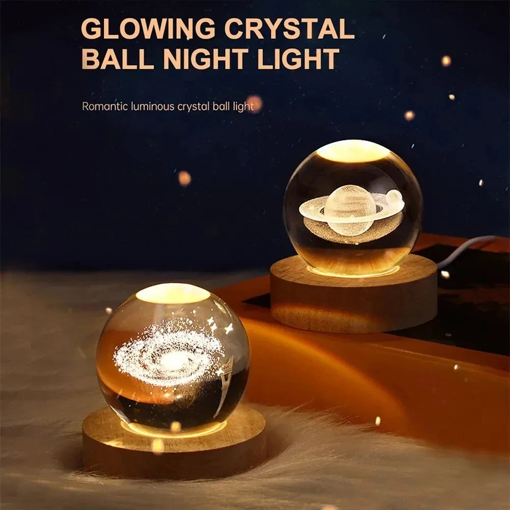 3D Crystal Ball with Galaxy Projections