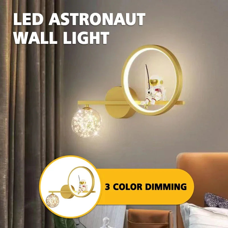 Creative Astronaut LED Wall Lamp