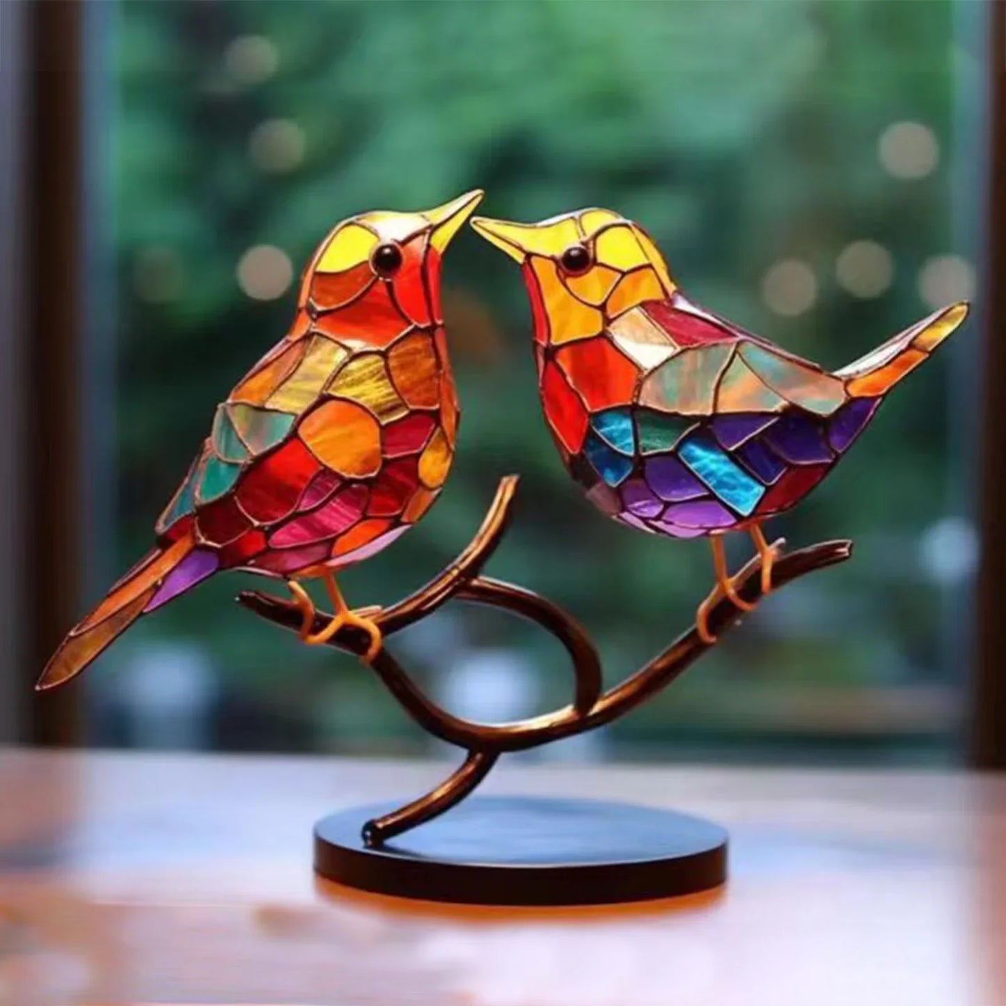 Colorful Birds Figurine Decor