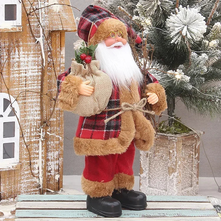 30cm Standing Santa Claus Ornament