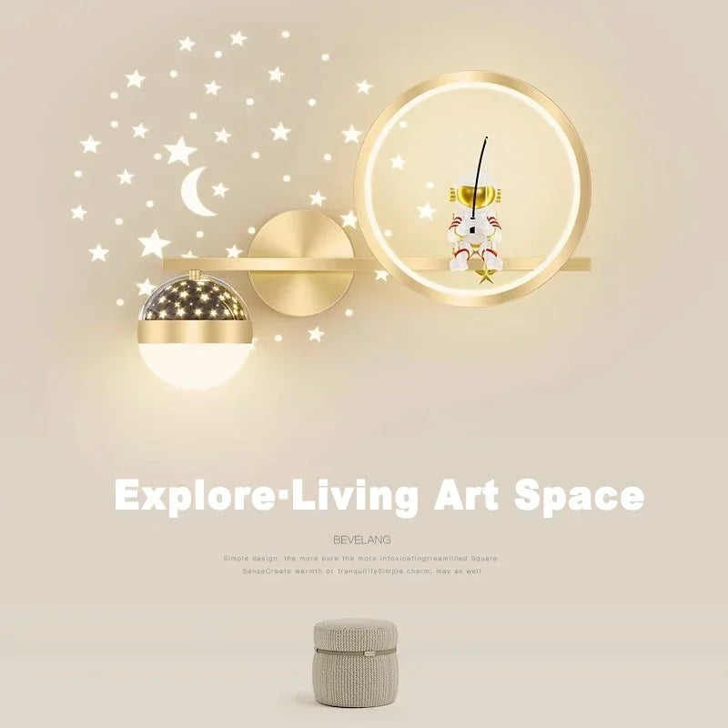 Creative Astronaut LED Wall Lamp