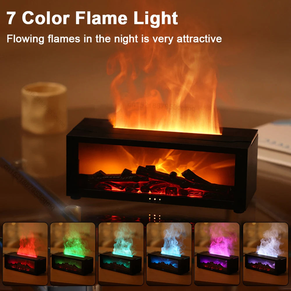 Flame Aroma Diffuser with LED Light