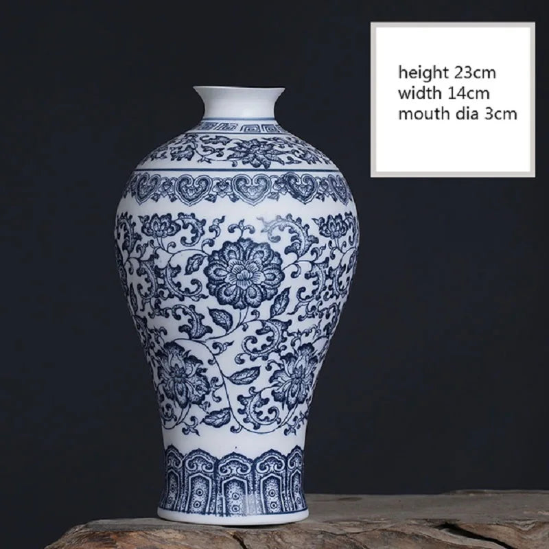 Blue and White Porcelain Jingdezhen Vase