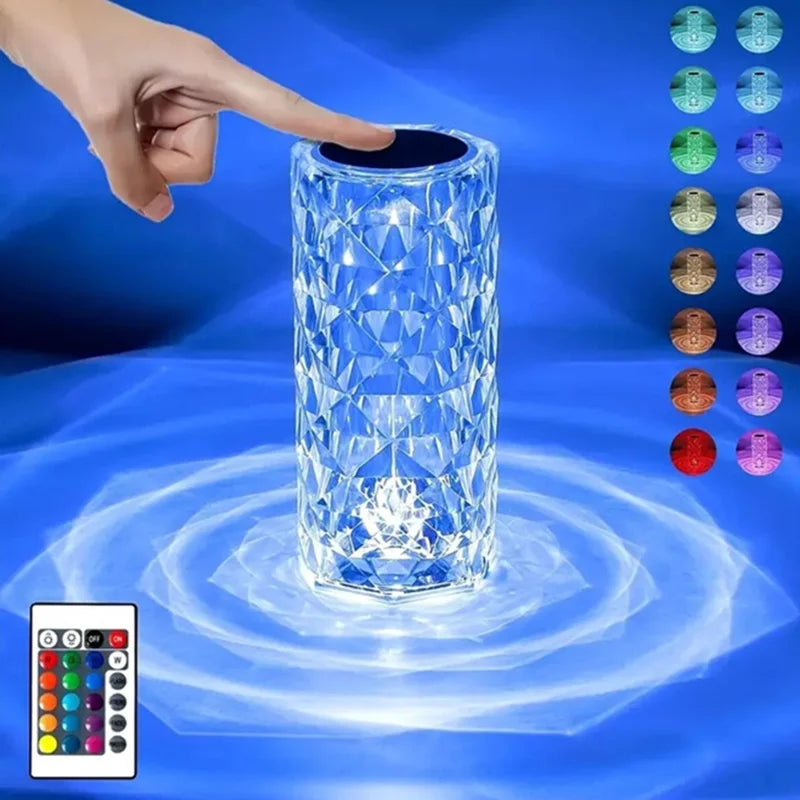 Remote & Touch Control Crystal Table Lamp